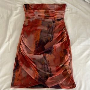 Pretty Little Thing strapless dress